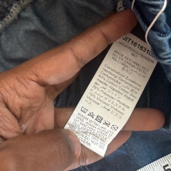 Indie Y2K Womens Denim Pants 4X Boho Wide Leg Tiered High Waist Palazzo Jeans - Picture 5 of 6